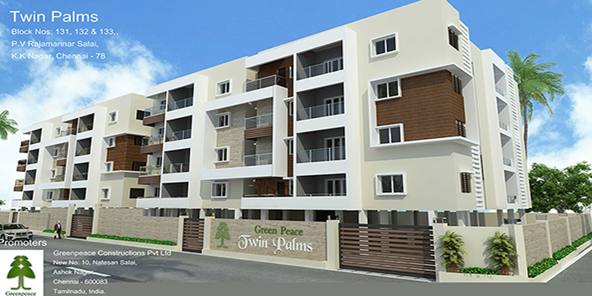 Green Peace Twin Palms