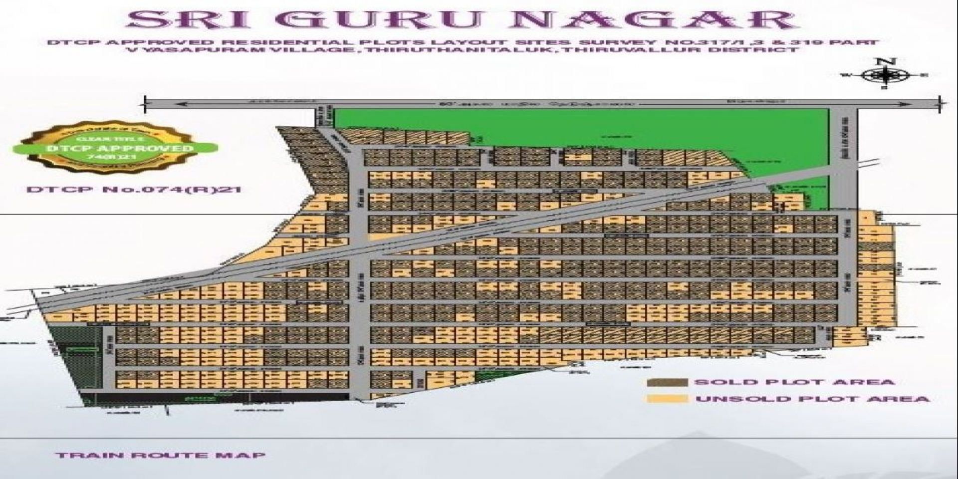 600 - 2500 Sqft Land for sale in Thiruvallur