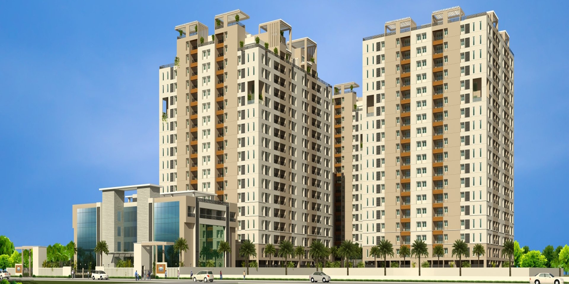 1, 2, 3 BHK Apartment for sale in Saligramam