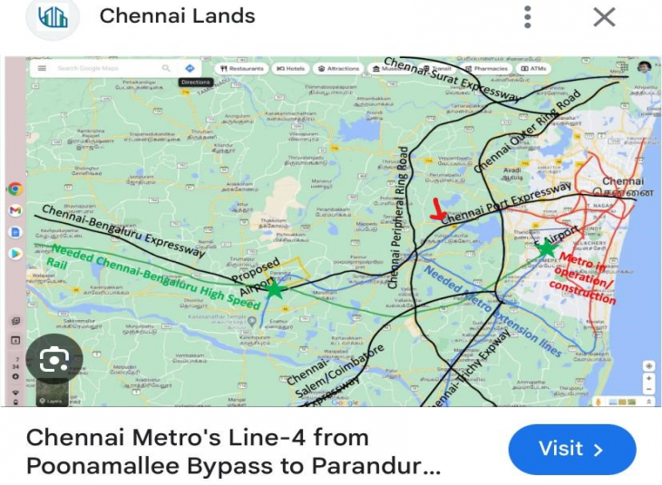 198000 Sqft, Commercial Land in Thandalam